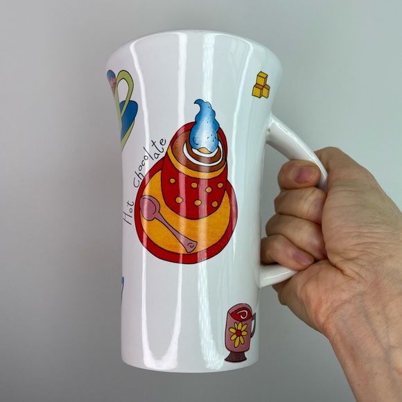 Large Tall Porcelain Ceramic Tea / Coffee Mug - Picture 5 of 7